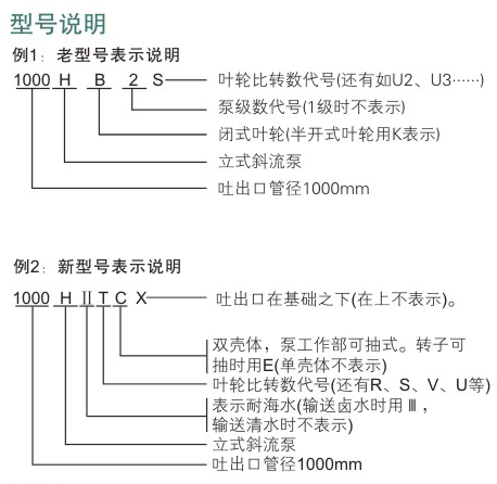 H型立式斜流泵